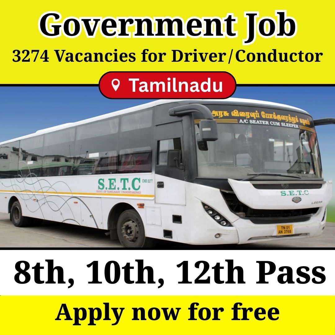 Arasu Recruitment 2025 – Driver / Conductor (3274 Vacancies)