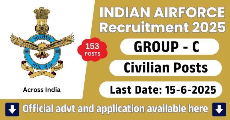 Indian Air Force Group C Bharti 2025