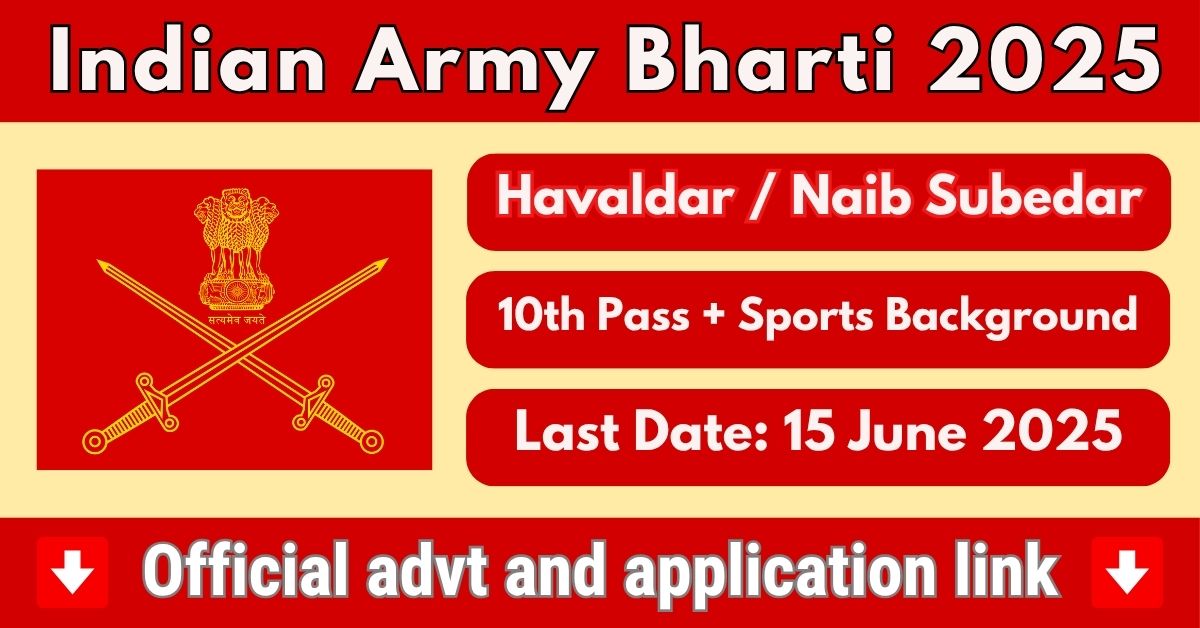 Indian Army Bharti 2025