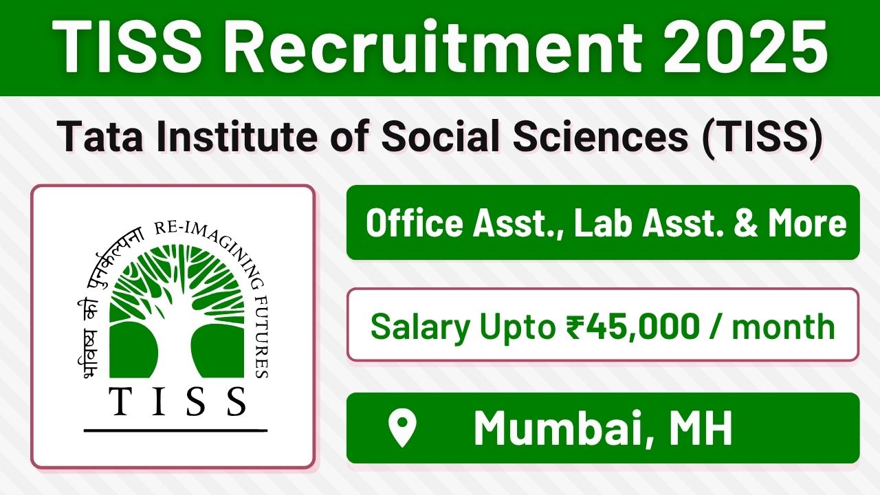 TISS Recruitment 2025
