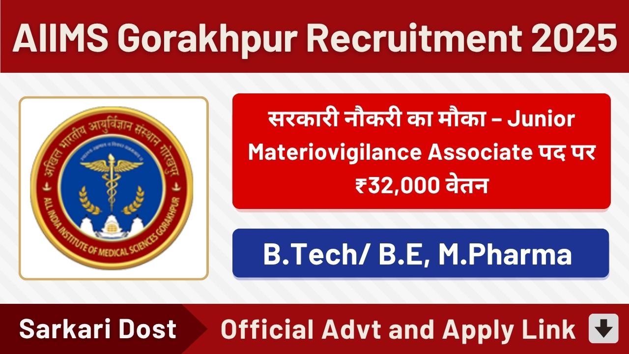 AIIMS Gorakhpur Recruitment 2025