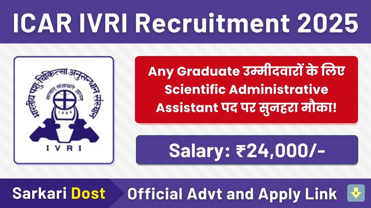 ICAR IVRI Recruitment 2025