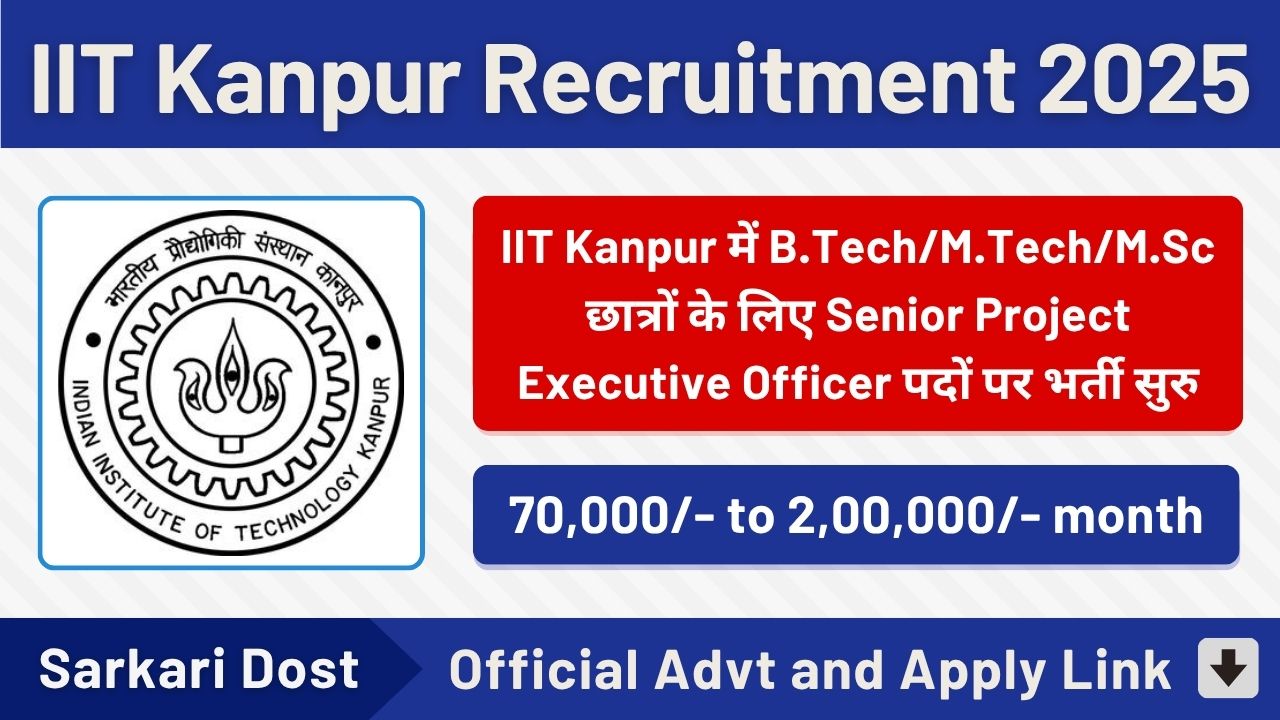 IIT Kanpur Recruitment 2025