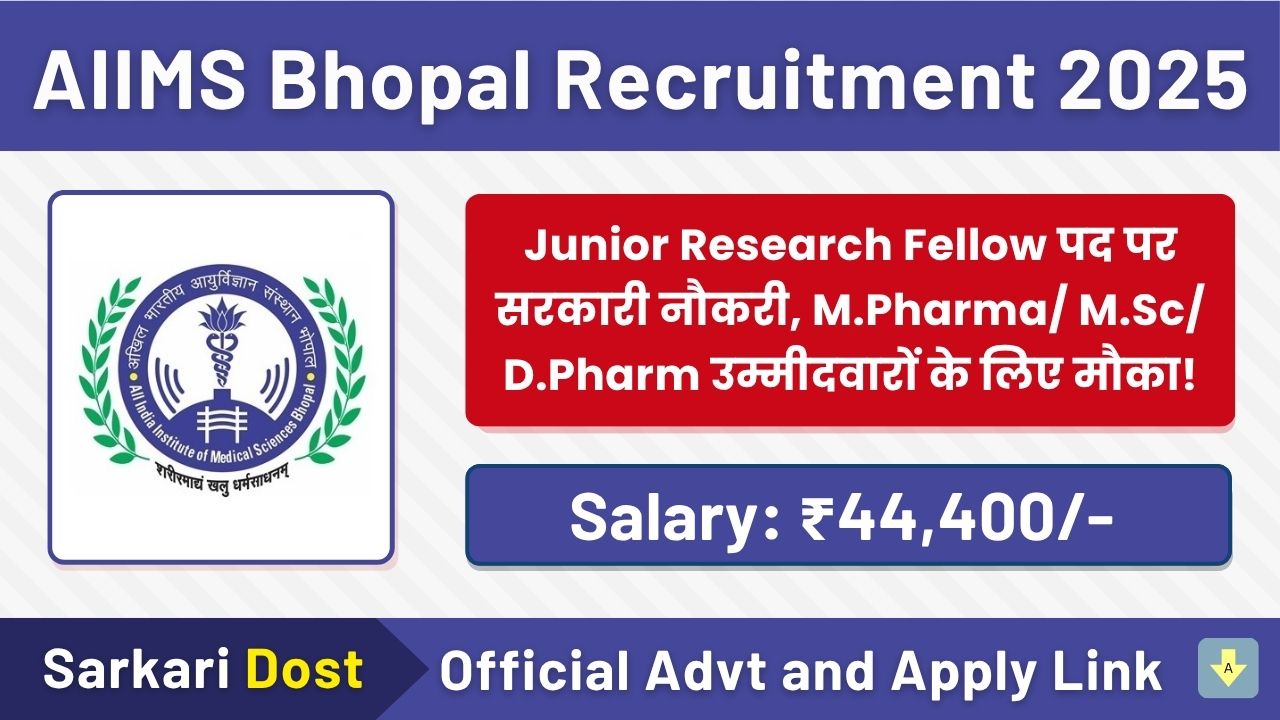 AIIMS Bhopal Recruitment 2025