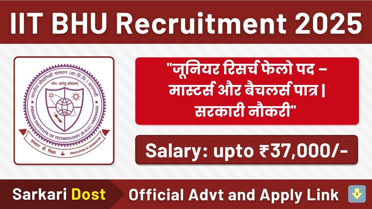 IIT BHU Recruitment 2025 1
