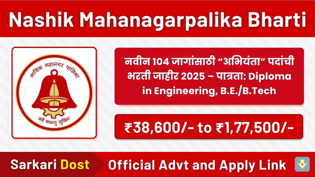 Nashik Mahanagarpalika Bharti 2025
