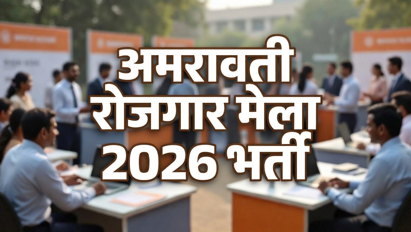 अमरावती रोजगार मेला 2026: अमरावती में बंपर भर्ती! 331 से अधिक पदों के लिए रोजगार मेला 2 अमरावती रोजगार मेला 2026 भर्ती विज्ञापन चित्र