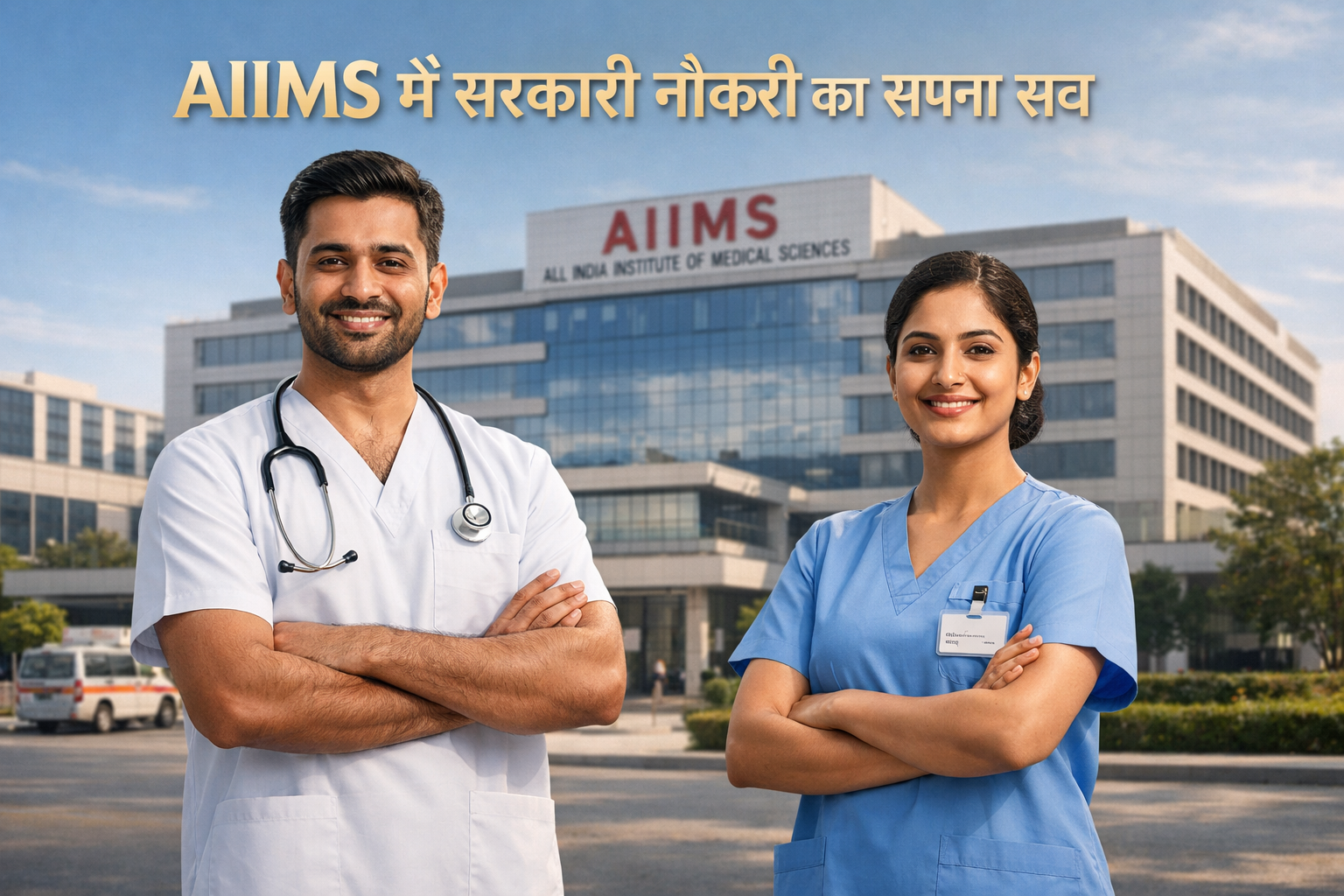 AIIMS NORCET 10 Nursing Officer Recruitment 2026 professional banner