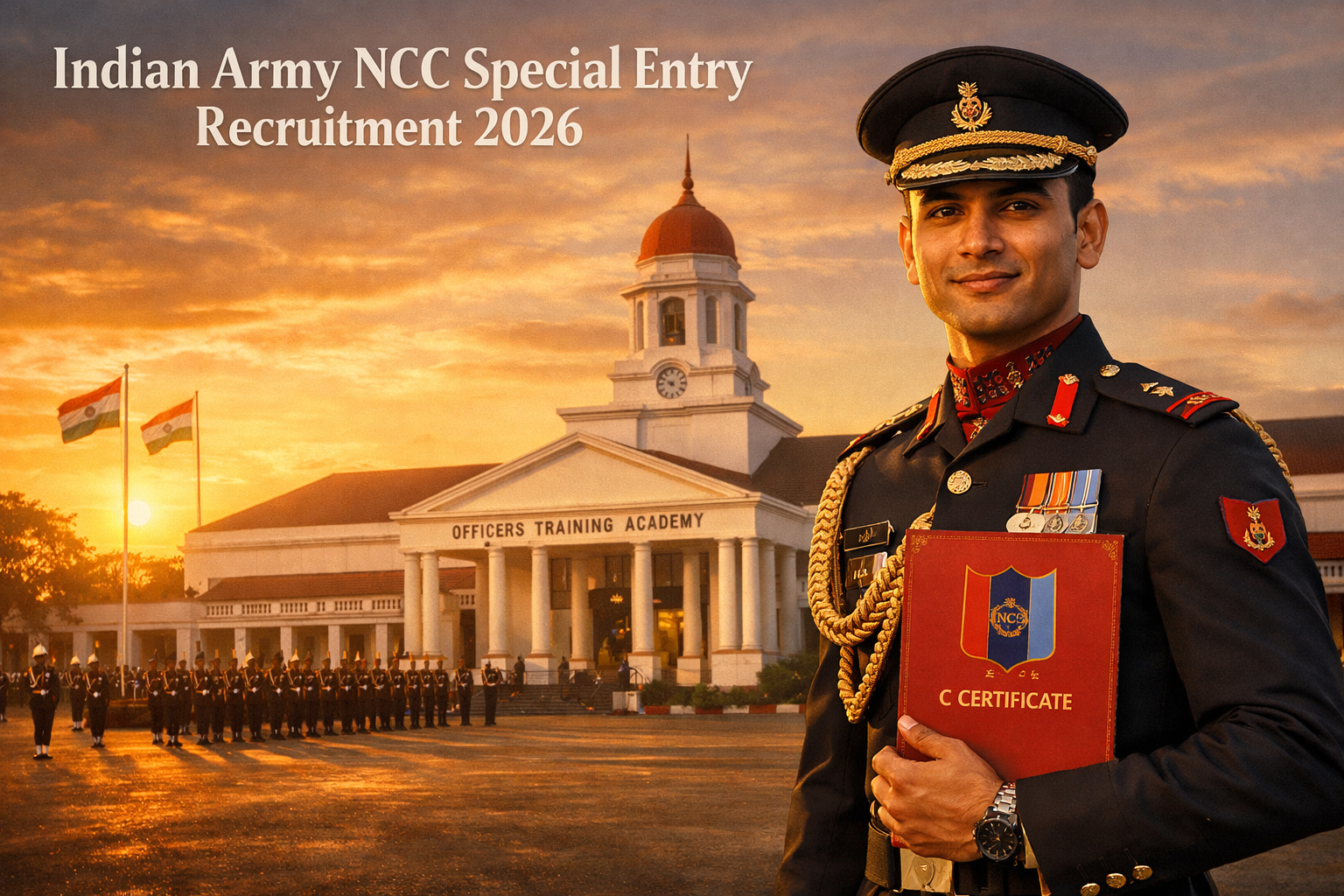 Indian Army NCC Special Entry officer recruitment 2026 feature image.