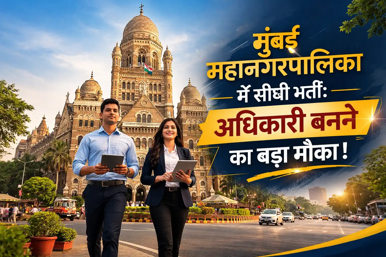 BMC Recruitment 2026 Promotional Image showing BMC Headquarters and professional candidates.