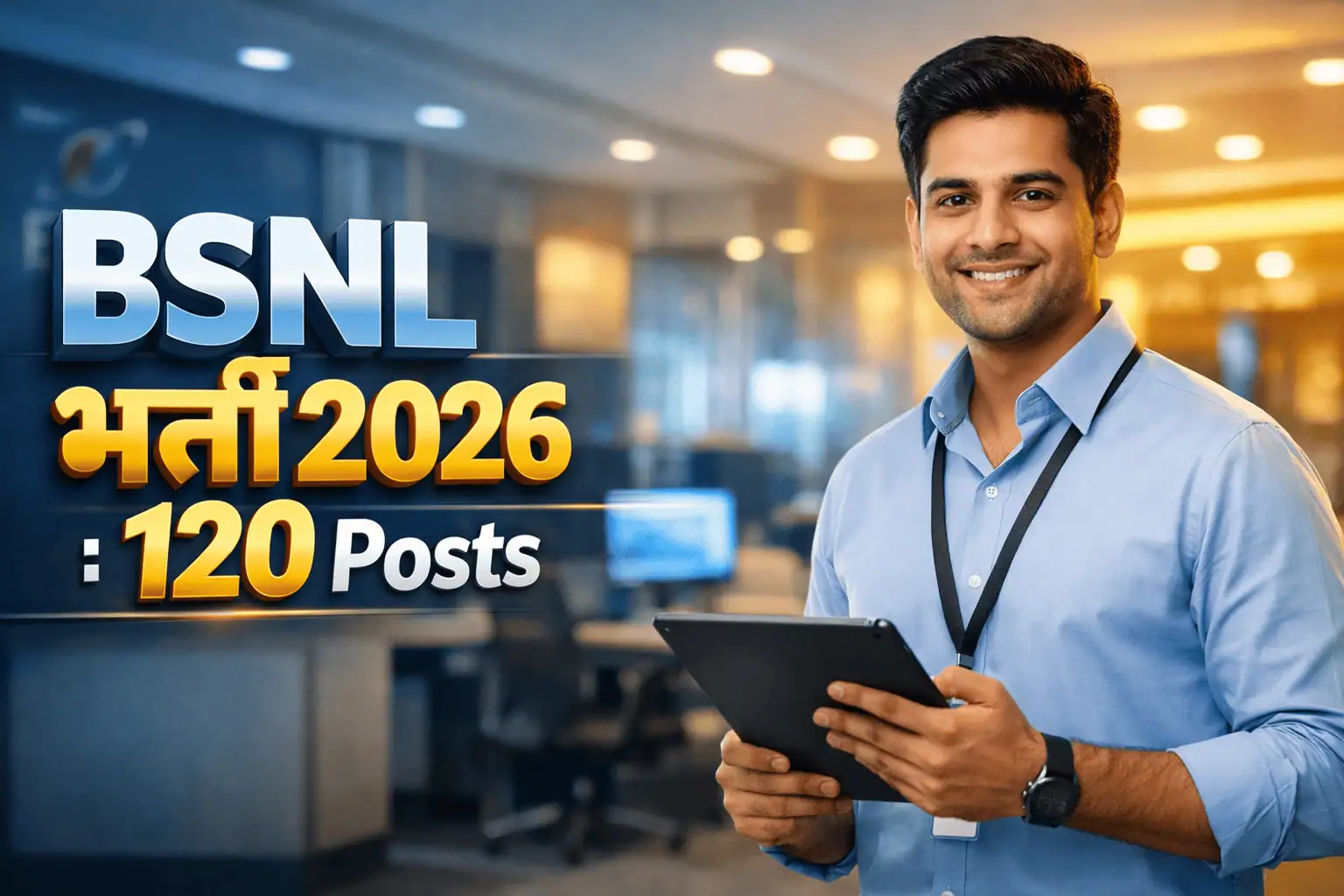 BSNL Bharti 2026 Senior Executive Trainee 120 Posts Notification
