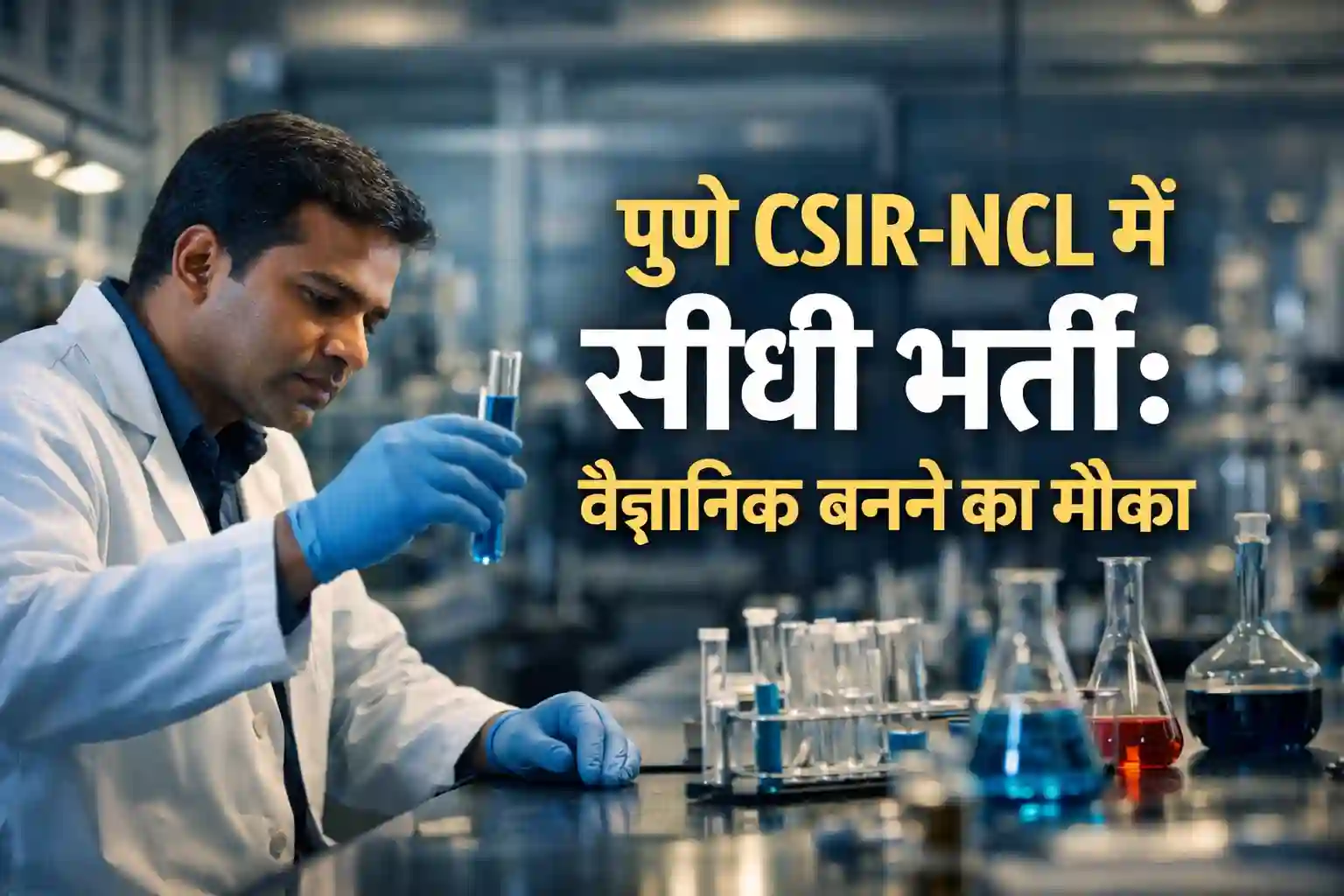 CSIR-NCL Pune Project Associate Recruitment 2026 laboratory scene.