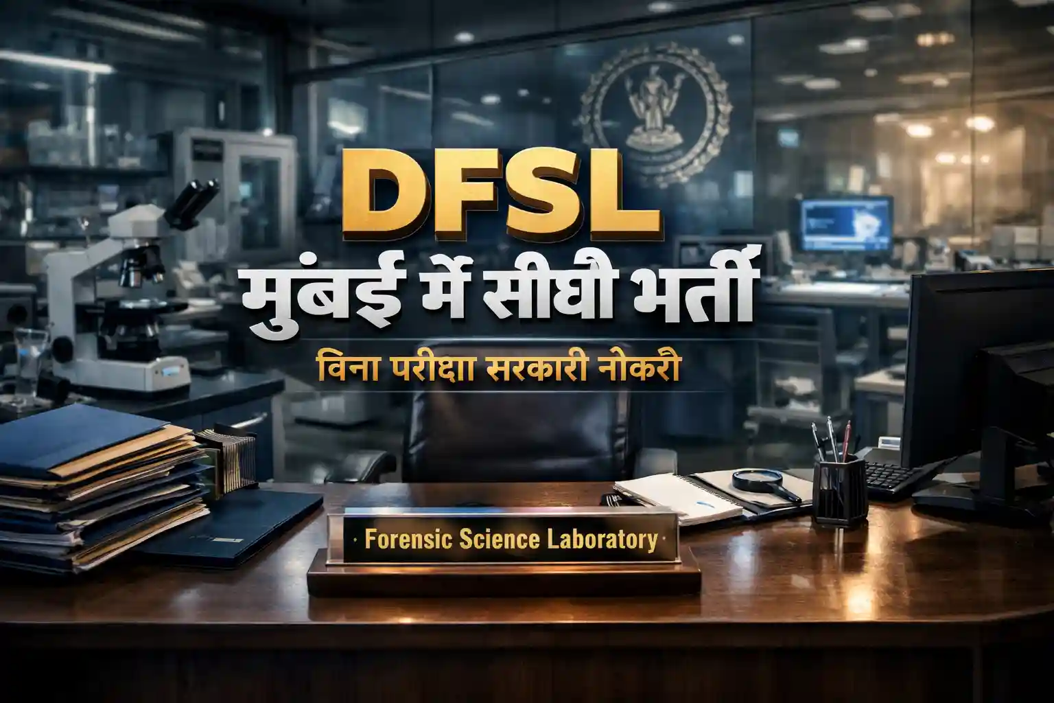 DFSL Maharashtra Recruitment 2026 Administrative Officer Post Image