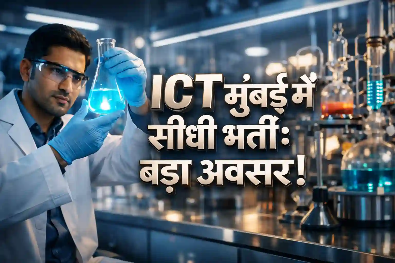 ICT मुंबई जूनियर रिसर्च फेलो भर्ती 2026 प्रयोगशाला पृष्ठभूमि