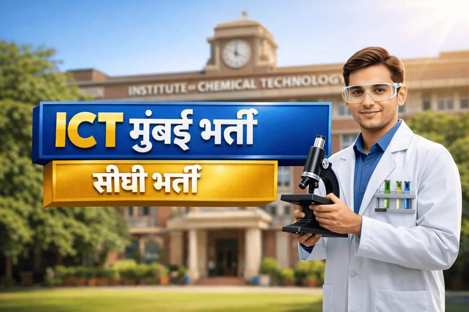 ICT Mumbai Recruitment 2026 Junior Research Fellow and Scientist Vacancy banner