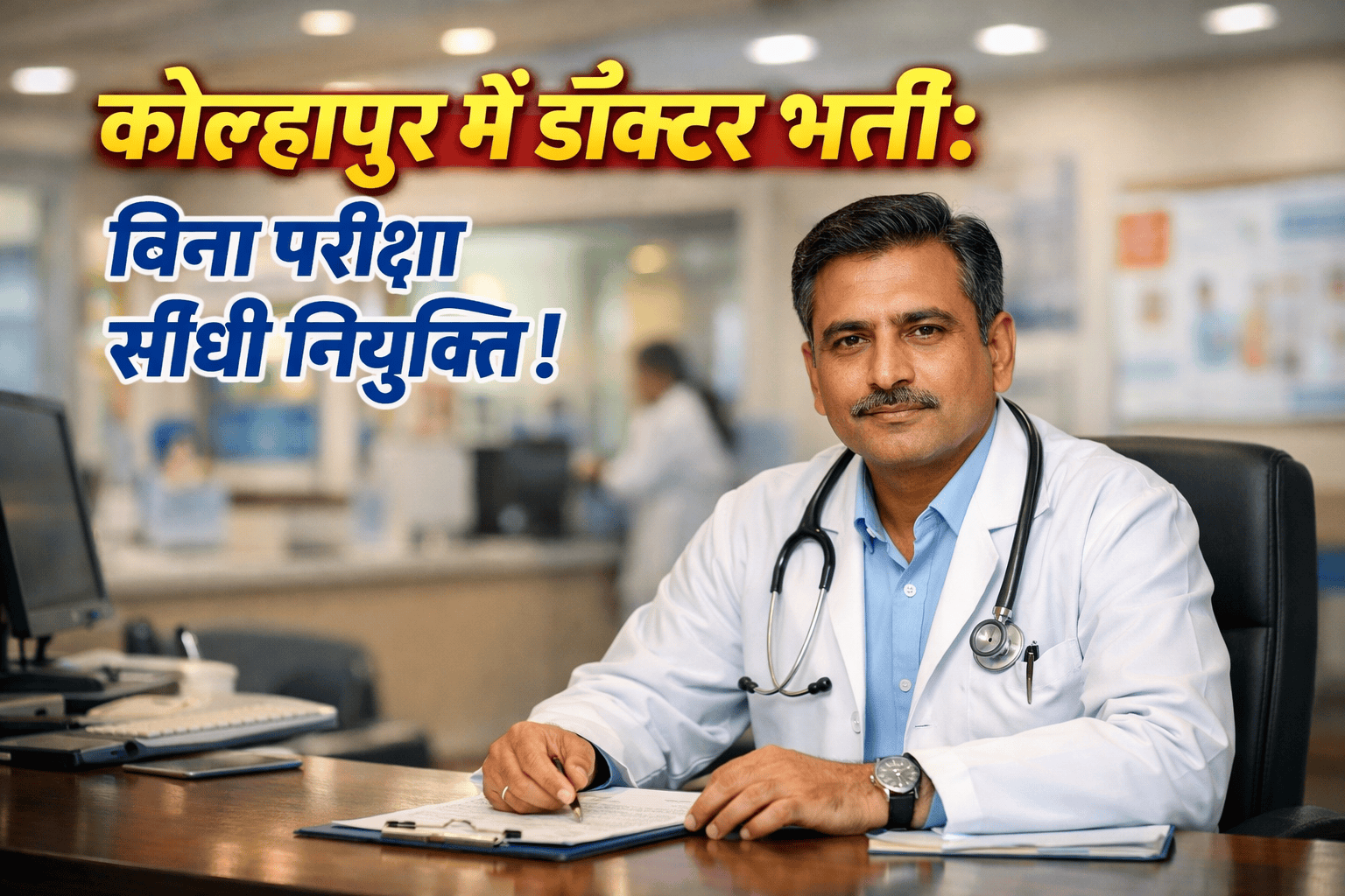 MH ESIS कोल्हापुर मेडिकल ऑफिसर भर्ती 2026 के लिए डॉक्टर की तस्वीर