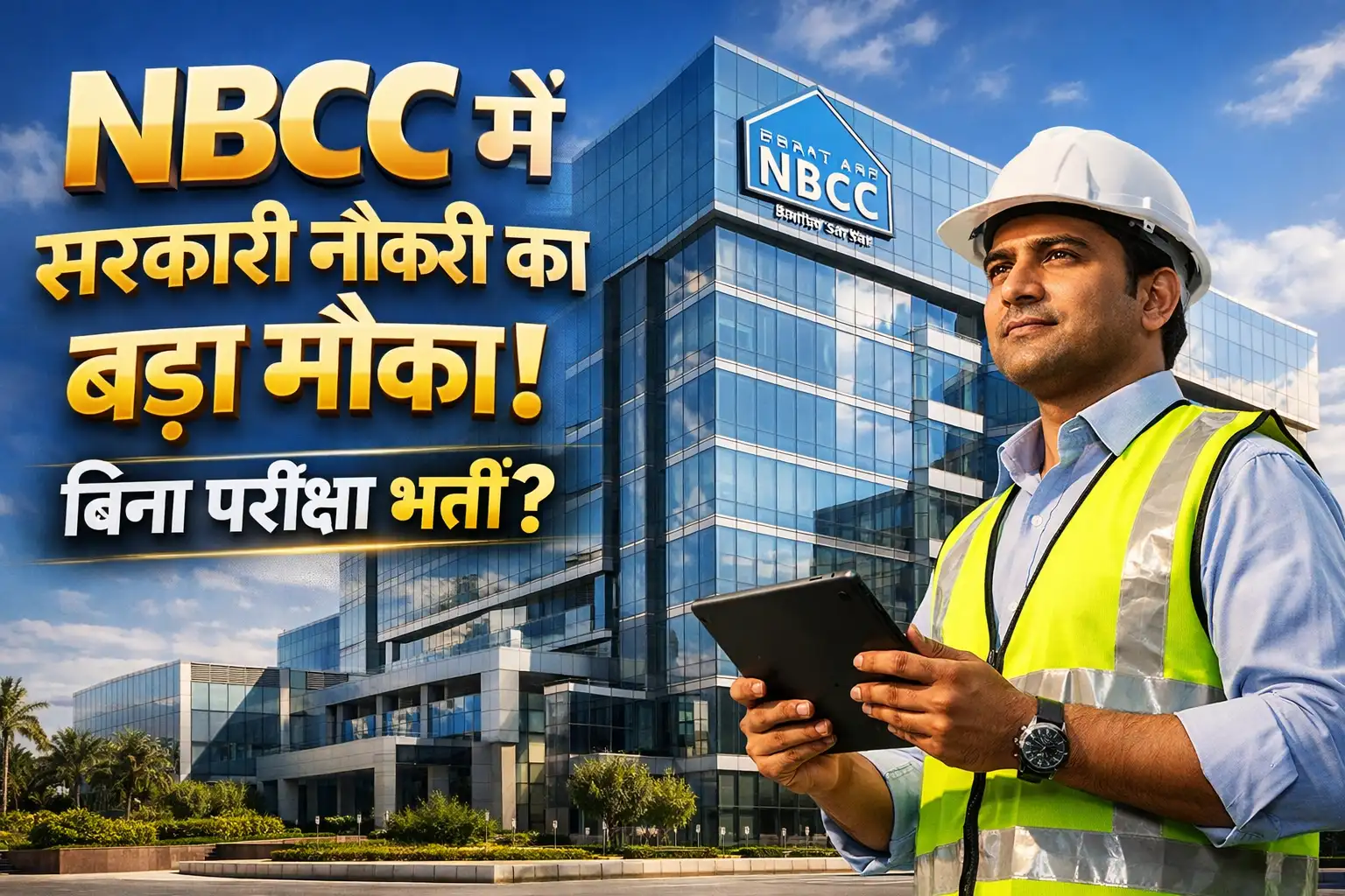 NBCC Recruitment 2026 Junior Engineer and Manager Post Feature Image