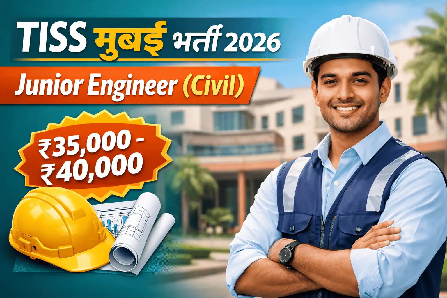 TISS Mumbai Junior Engineer Civil Bharti 2026 Advertisement Notification