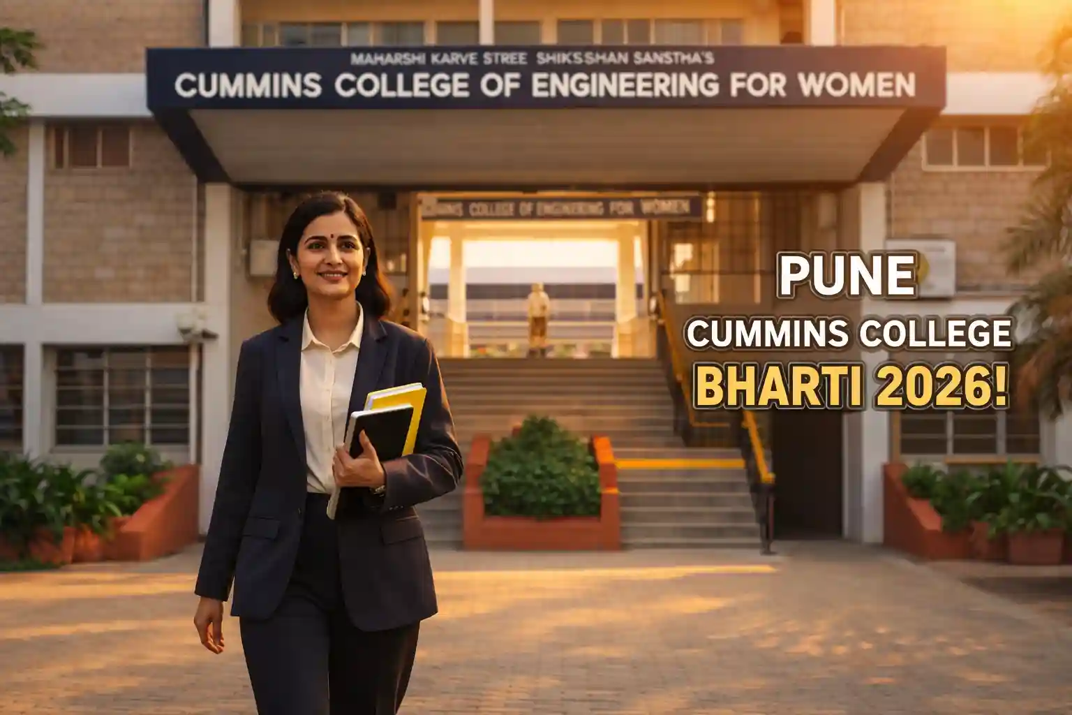 पुणे के कमिंस महिला इंजीनियरिंग कॉलेज में प्रोफेसर और असिस्टेंट प्रोफेसर की भर्ती 2026 का दृश्य