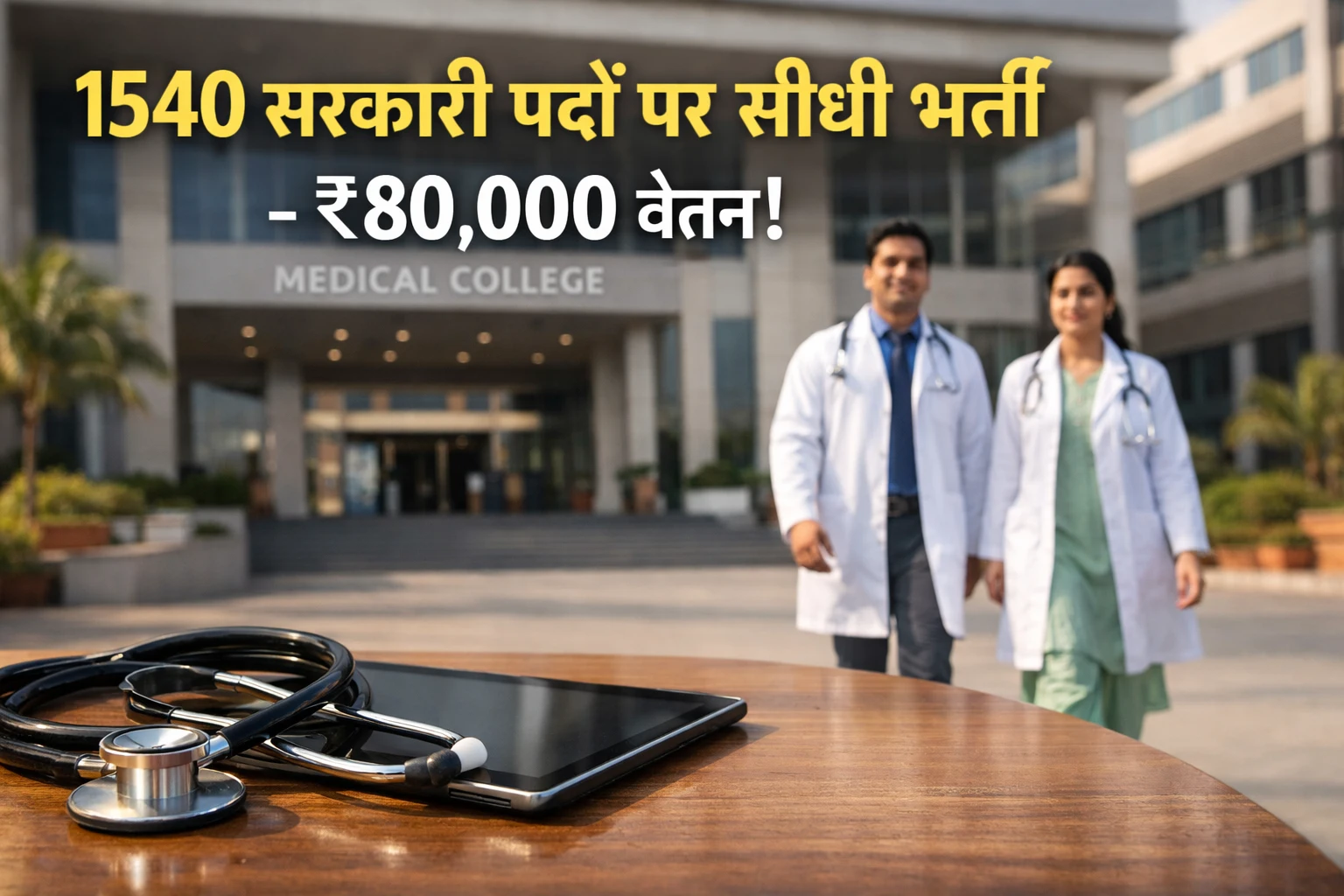 DMER Maharashtra recruitment 1540 posts for Tutors and Junior Residents