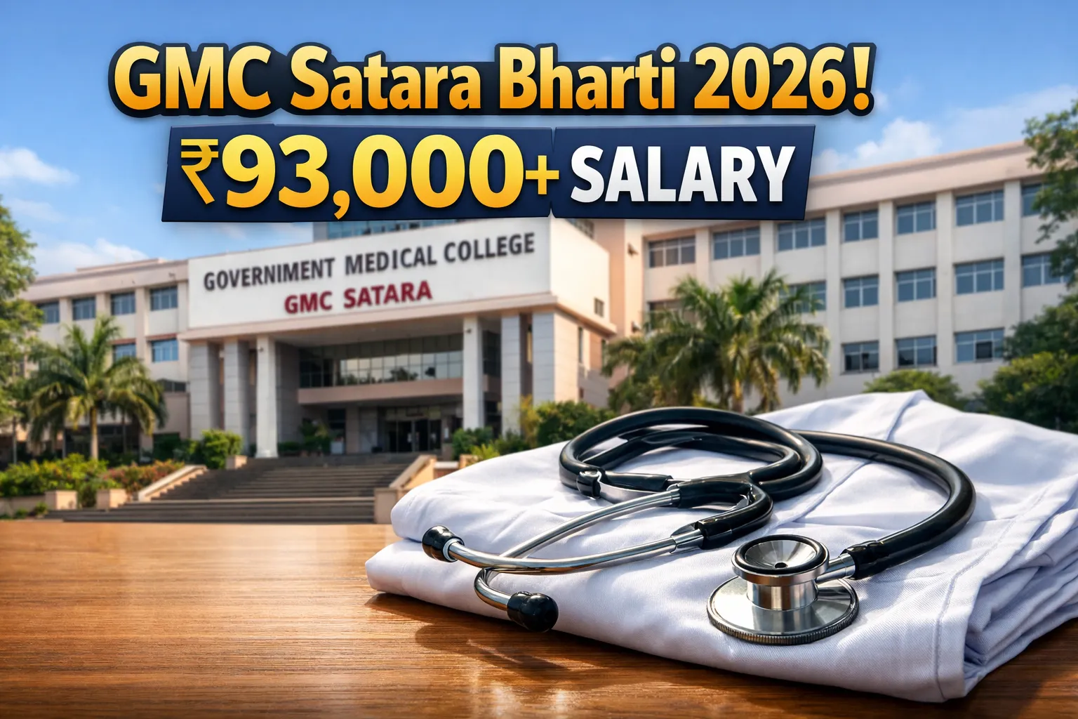 GMC सातारा मेडिकल कॉलेज कनिष्ठ निवासी भर्ती 2026 की जानकारी