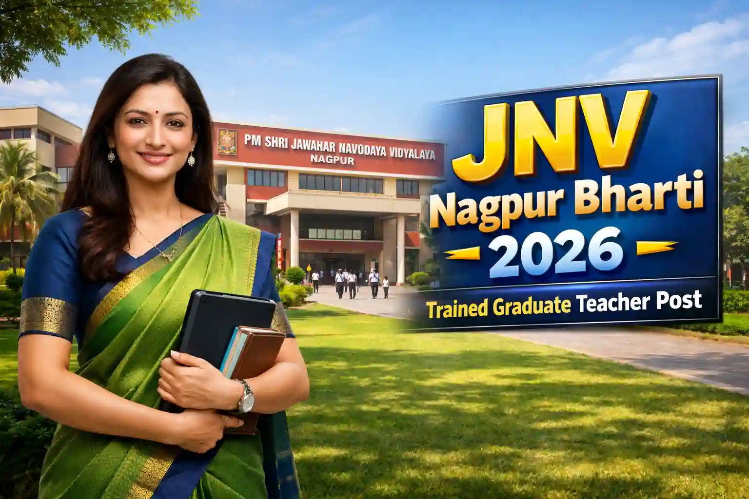 Jawahar Navodaya Vidyalaya Nagpur TGT Hindi Teacher Recruitment 2026 Feature Image