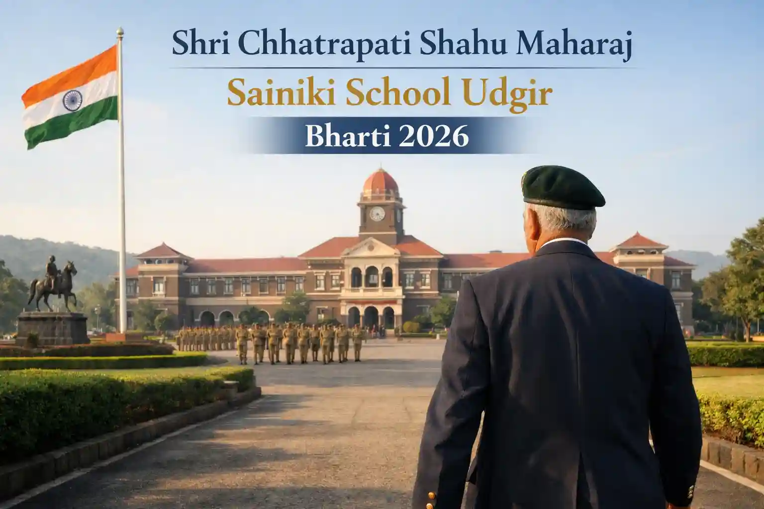 श्री छत्रपती शाहू महाराज सैनिकी विद्यालय उदगीर भर्ती का आधिकारिक पोस्टर