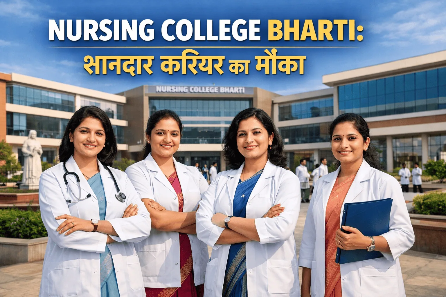 Sitabai Nargundkar College of Nursing Nagpur Bharti professional recruitment banner.