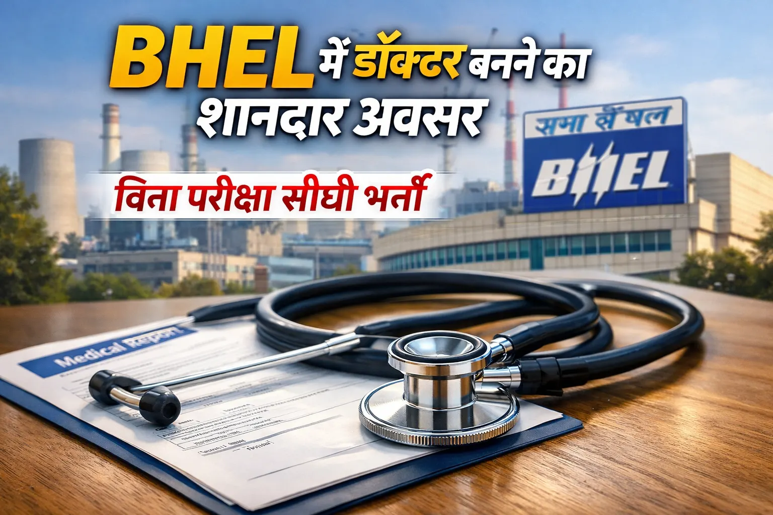 BHEL Medical Consultant Recruitment 2026 notification for Doctors and Specialists.