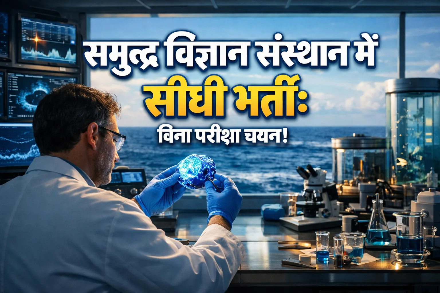 CSIR-NIO Marine Research Lab with Scientist working on Ocean Projects