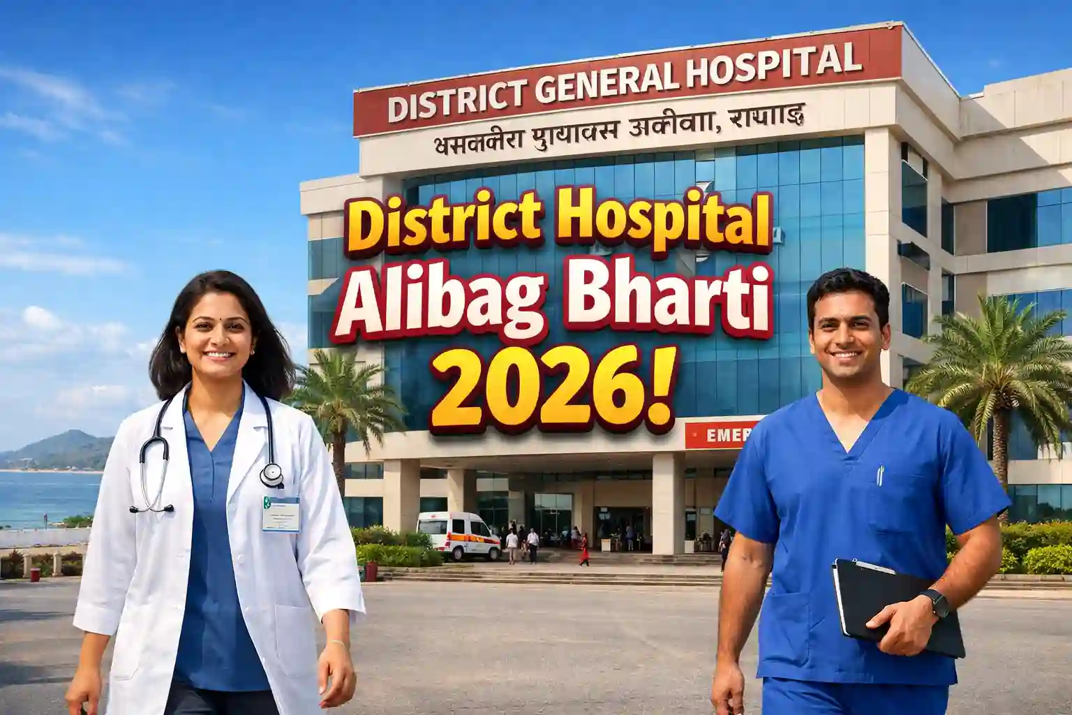 District General Hospital Alibag Raigad Recruitment for Medical Coordinator and Dialysis Technician