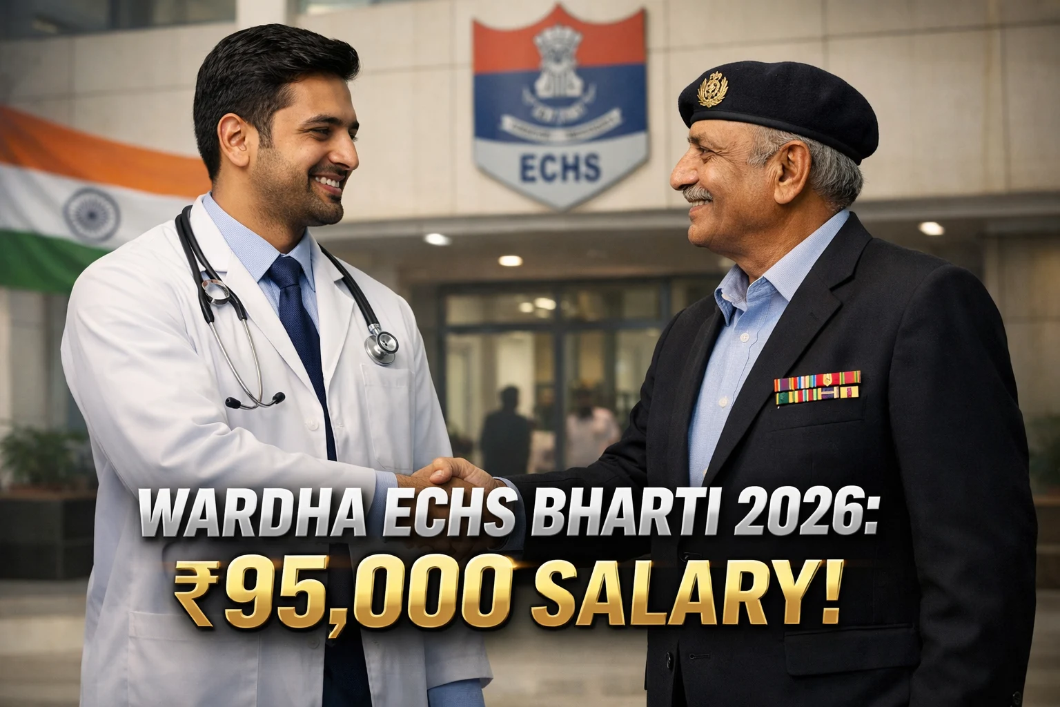 ECHS Wardha Recruitment 2026 for Medical and Non-Medical staff vacancies.