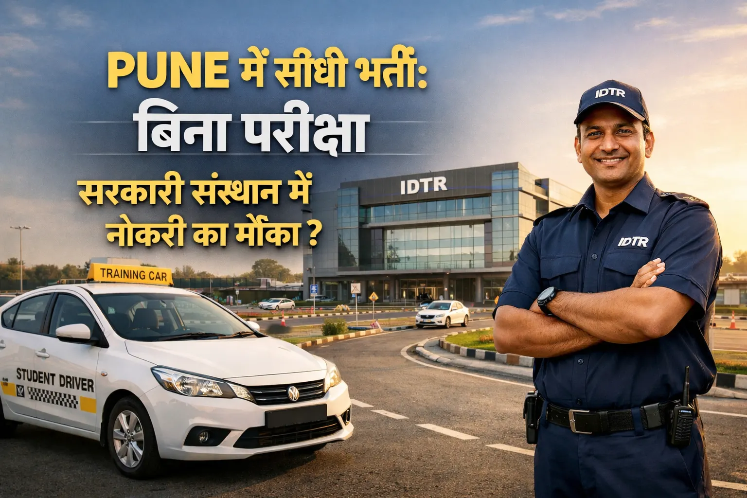 IDTR Pune Recruitment 2026 for Driver, Accountant, and Instructor posts.