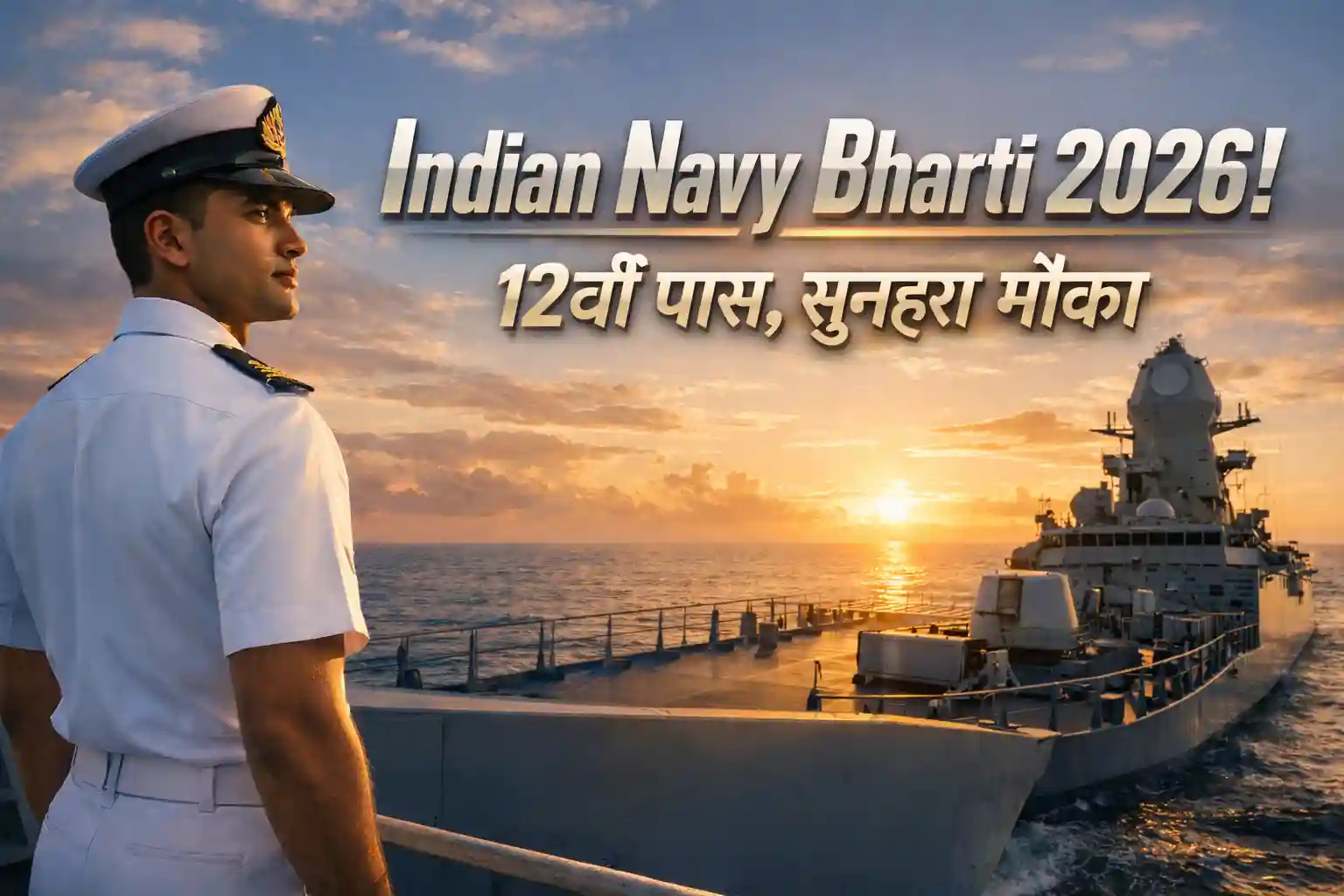 Indian Navy Agniveer SSR and Medical Recruitment 2026 Realistic Image