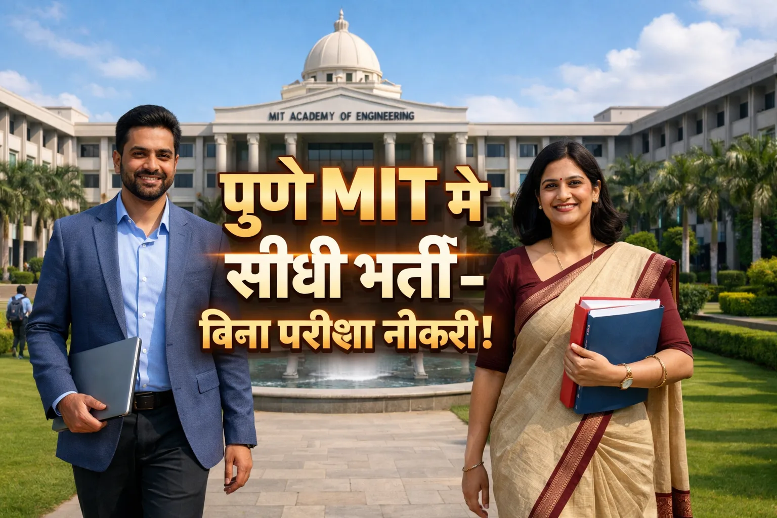 MIT Academy of Engineering Pune Bharti 2026 professional campus and staff