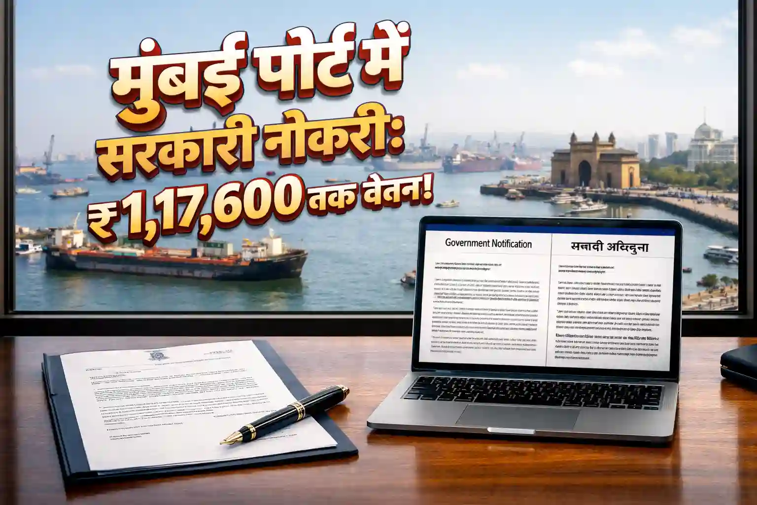 Mumbai Port Authority Hindi Translator Recruitment 2026 Realistic Feature Image