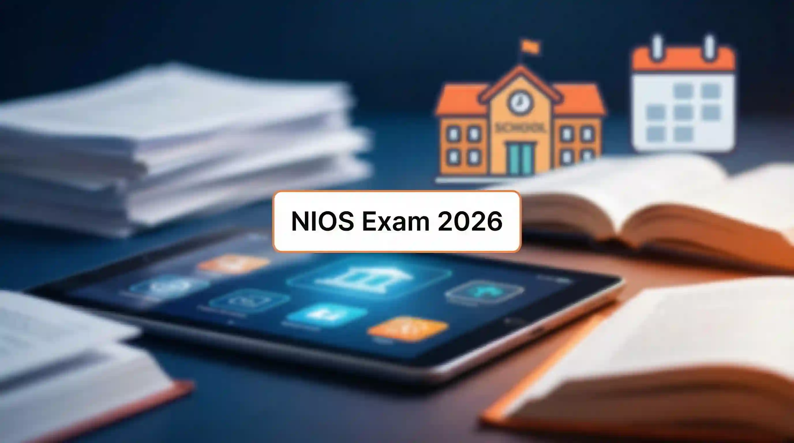 NIOS परीक्षा 2026 - अप्रैल सत्र की तारीख और डेट शीट डाउनलोड