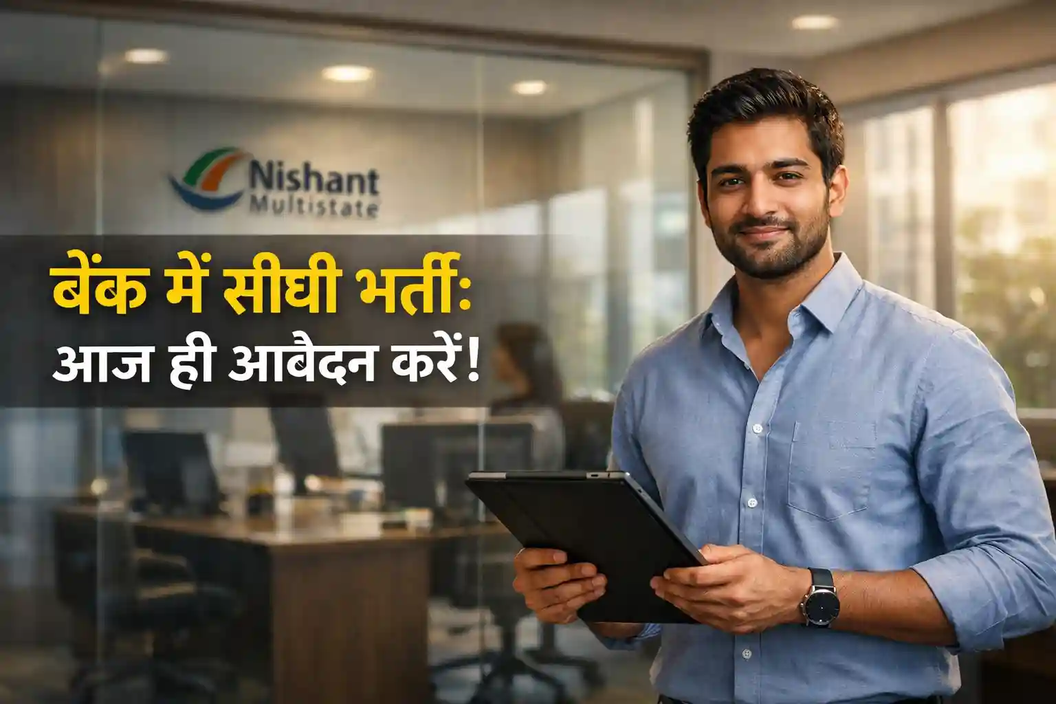 Nishant Multistate Co-Op Credit Society Recruitment 2026 Professional Office Scene