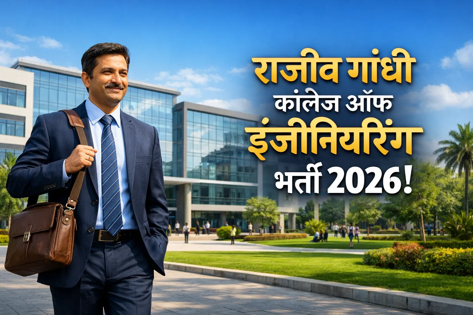 राजीव गांधी इंजीनियरिंग कॉलेज अहिल्यानगर भर्ती 2026 प्रोफेसर और स्टाफ पद
