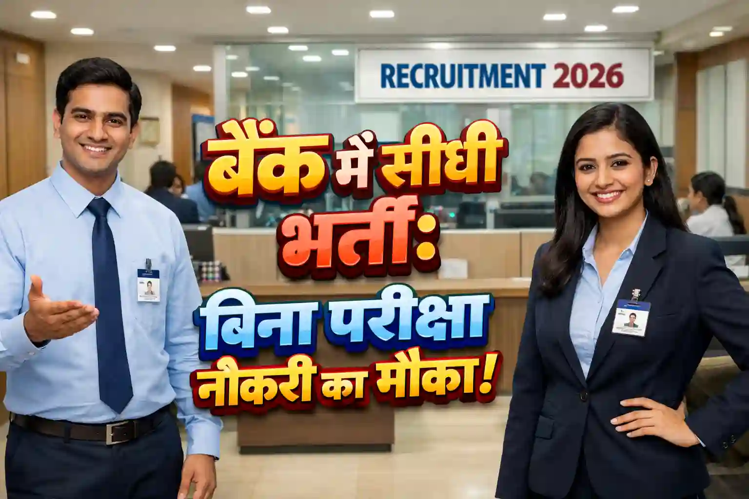 रेणुकामाता मल्टीस्टेट बैंक भर्ती 2026 के लिए वॉक-इन इंटरव्यू का दृश्य