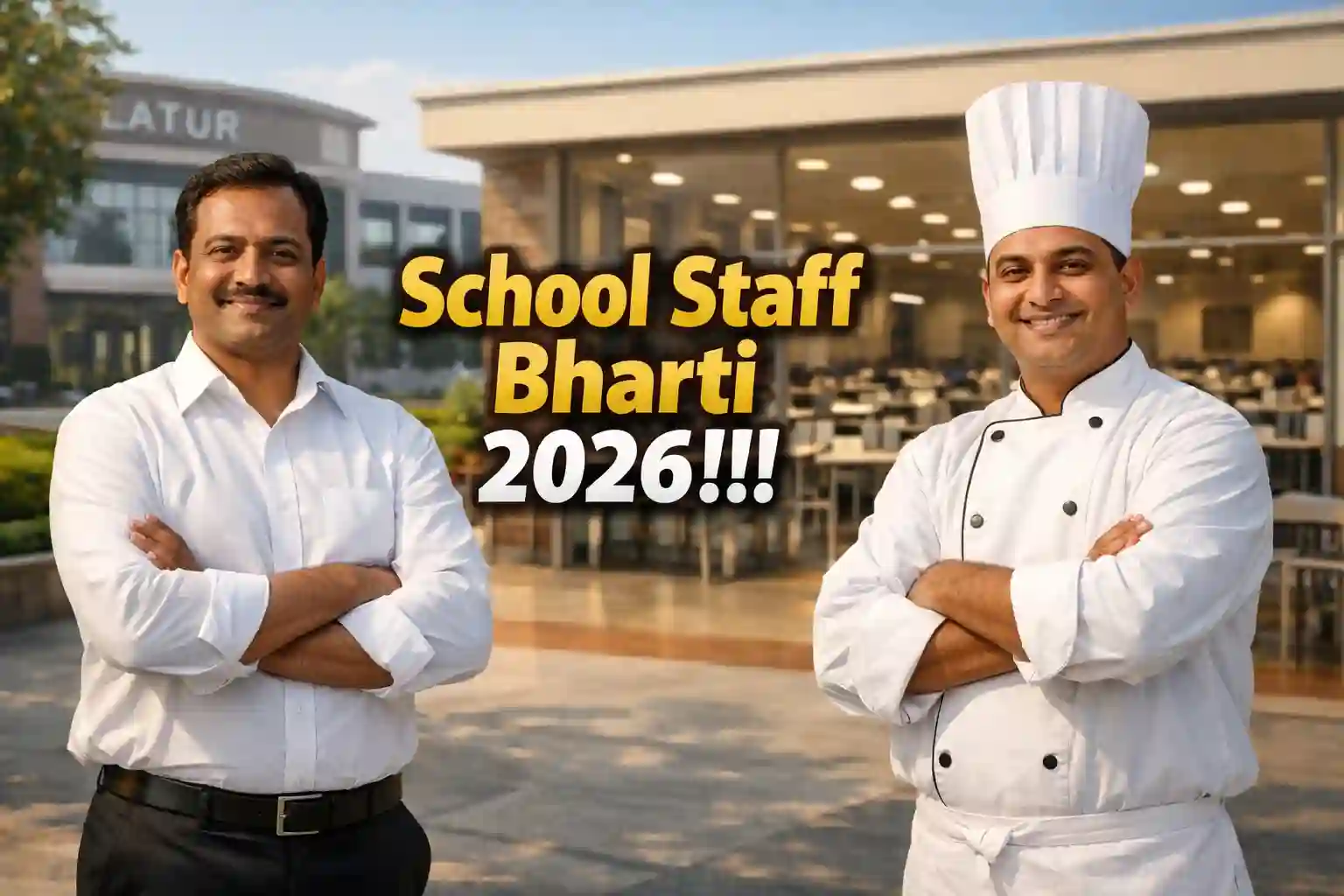 Sant Tukaram National Model School Latur Mess Staff Recruitment 2026 Realistic Image