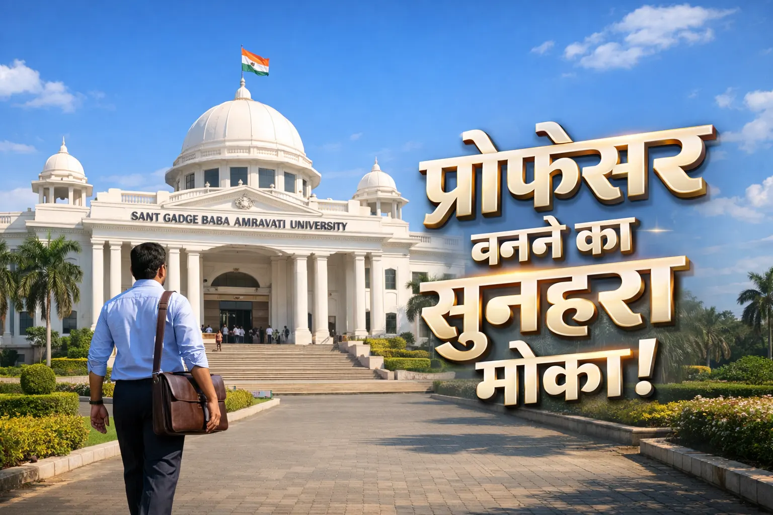 संत गाडगे बाबा अमरावती विश्वविद्यालय मुख्य द्वार और प्रोफेसर भर्ती 2026 की जानकारी
