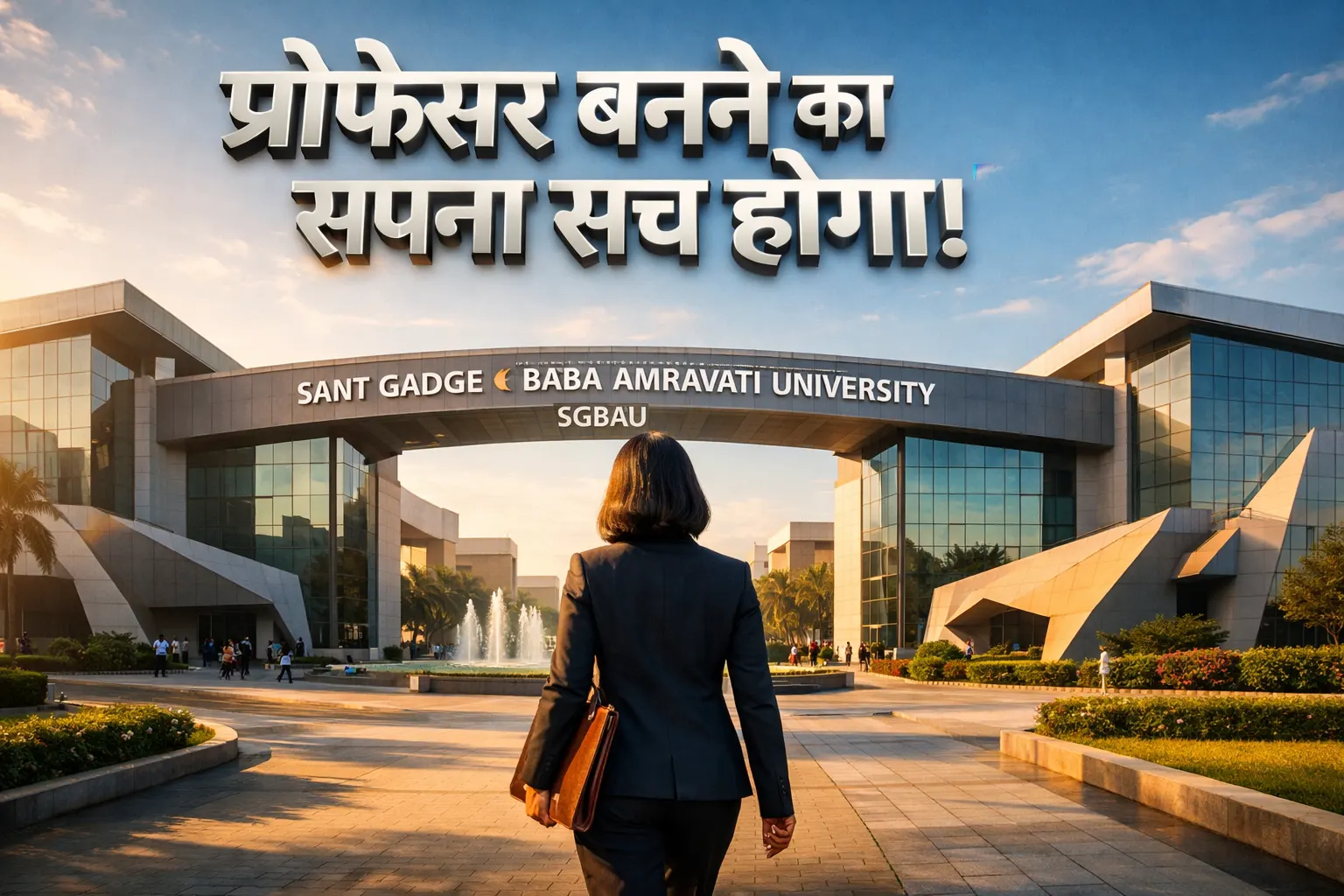 Sant Gadge Baba Amravati University campus building representing SGBAU Recruitment 2026.