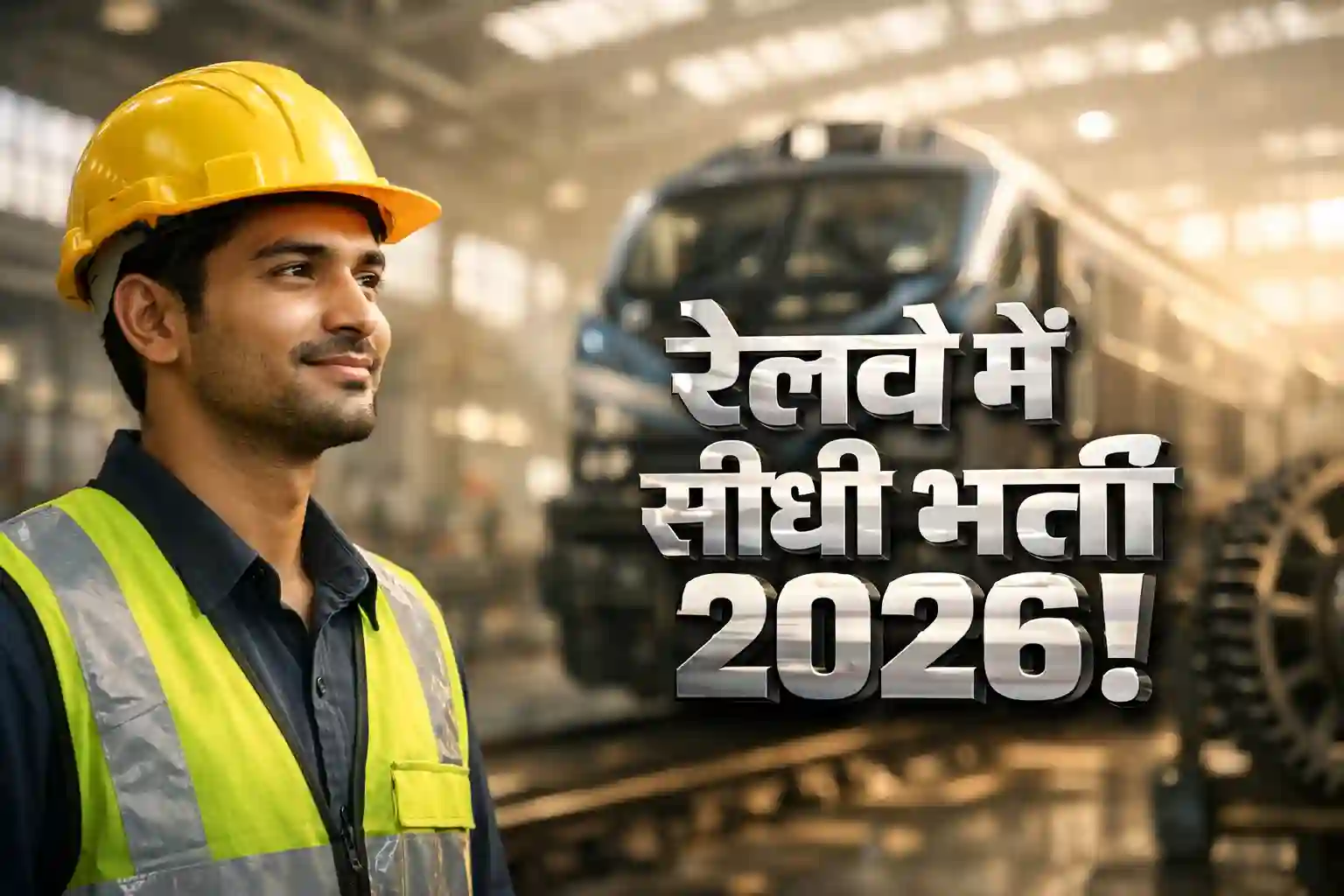 दक्षिण मध्य रेलवे अप्रेंटिस भर्ती 2026 के लिए औद्योगिक वर्कशॉप में कार्यरत युवा