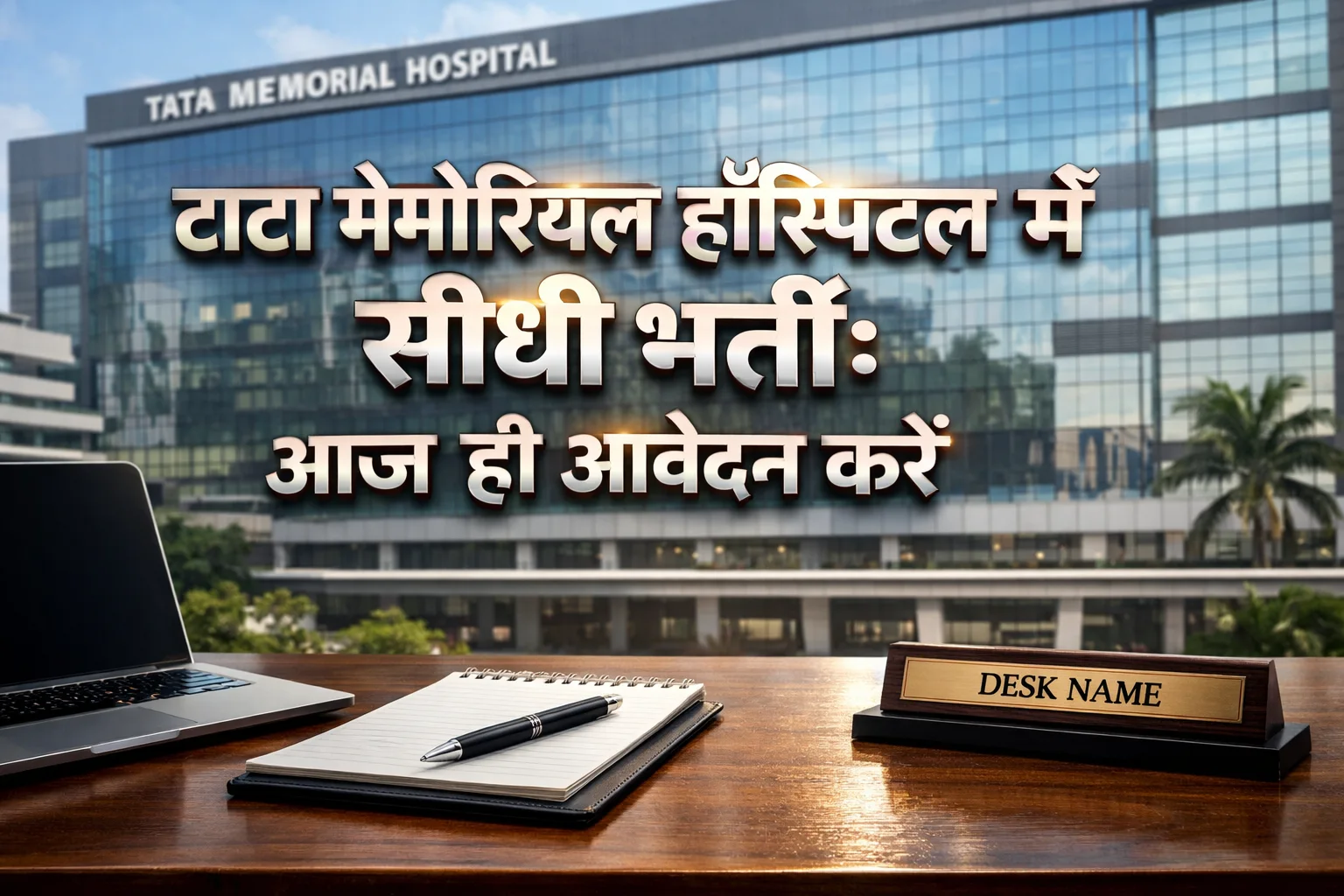 टाटा मेमोरियल हॉस्पिटल मुंबई में क्लर्क और स्टेनोग्राफर भर्ती का मुख्य बैनर