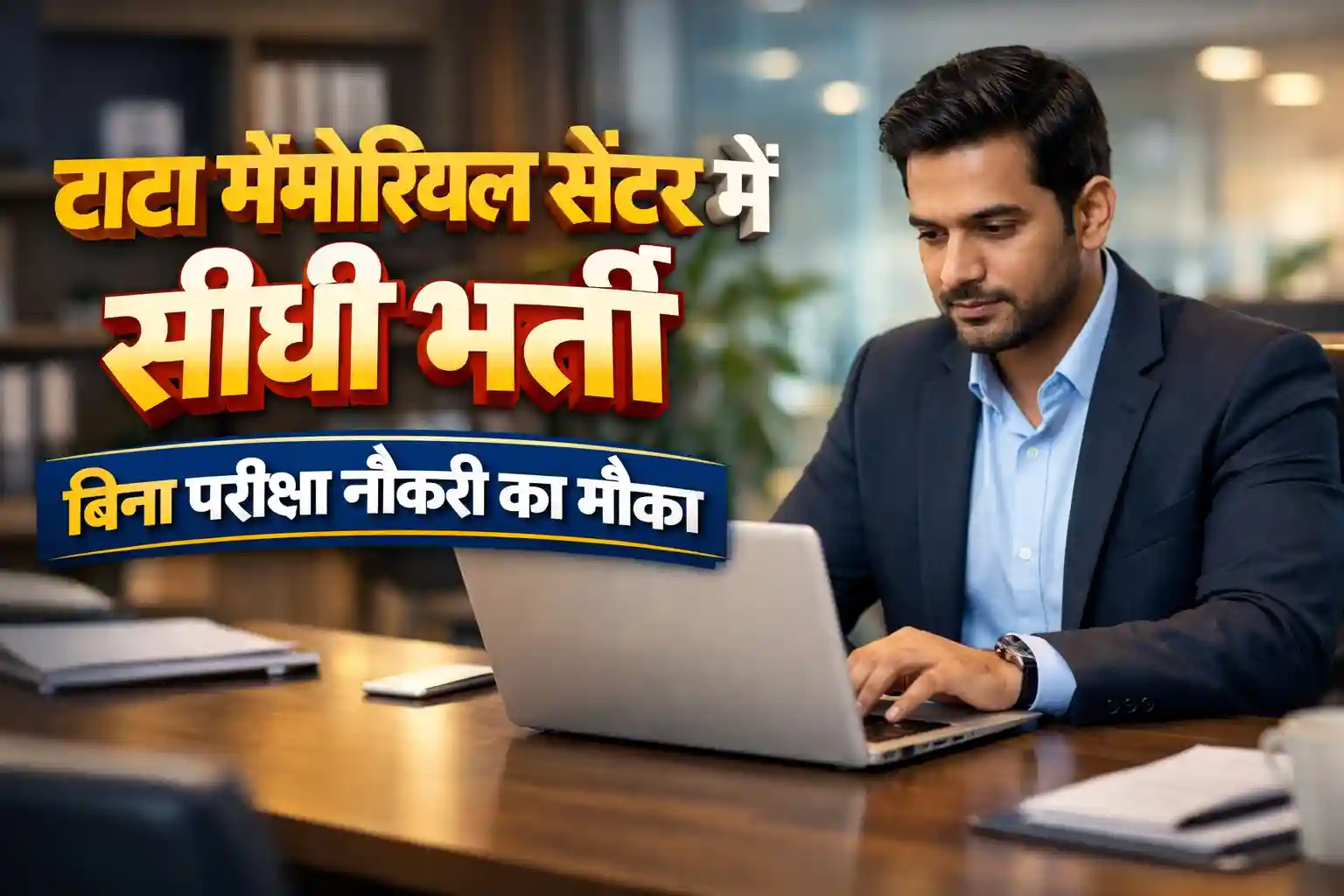 टाटा मेमोरियल सेंटर (TMC ACTREC) नवी मुंबई में एडमिनिस्ट्रेटिव असिस्टेंट भर्ती 2026 का पोस्टर।