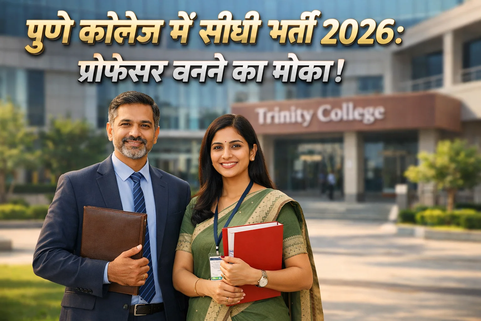 Trinity College Pune Assistant Professor Recruitment 2026 Walk in Interview Professional Scene