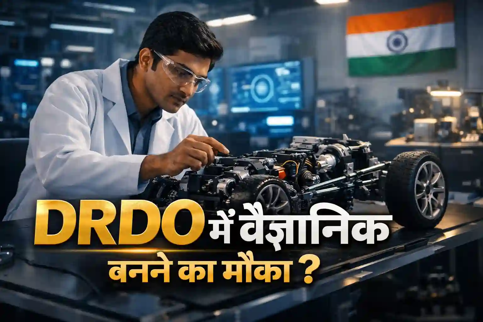 DRDO VRDE अहिल्यानगर में जूनियर रिसर्च फेलो भर्ती 2026 का आधिकारिक पोस्टर