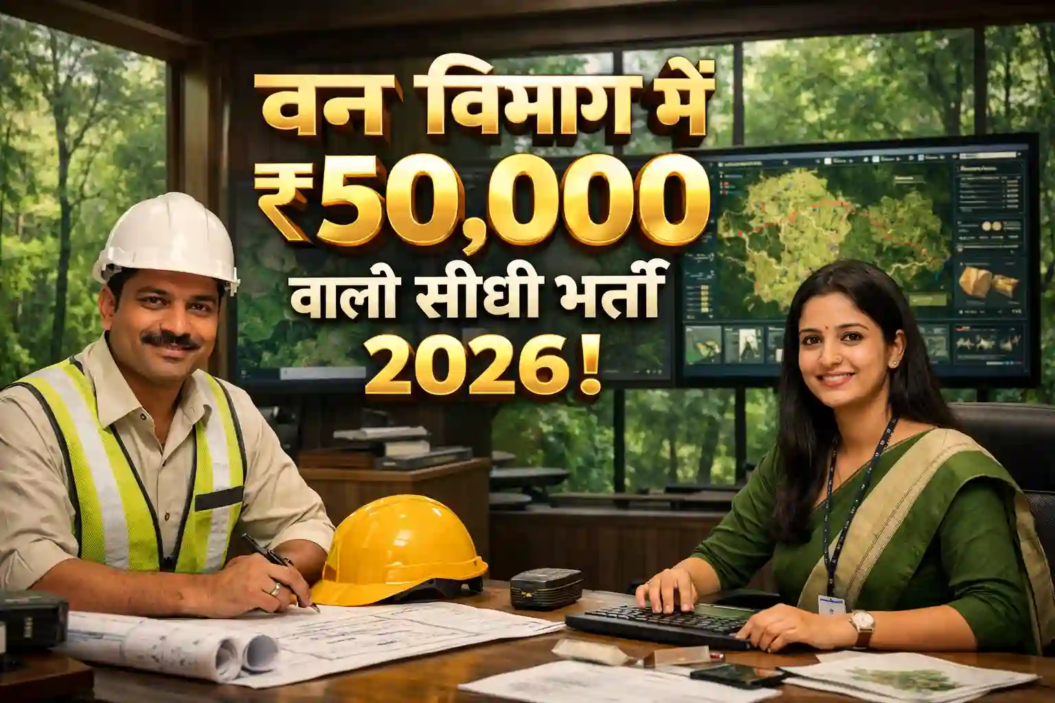 Forest Department Kolhapur Recruitment for Civil Engineer and GIS Expert with 50000 salary.