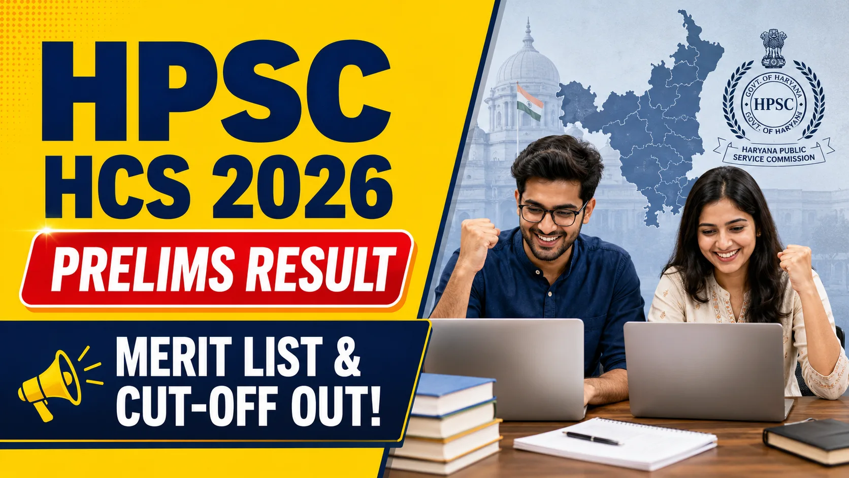 HPSC HCS Prelims Result 2026 Merit List and Cut Off Marks Download Link